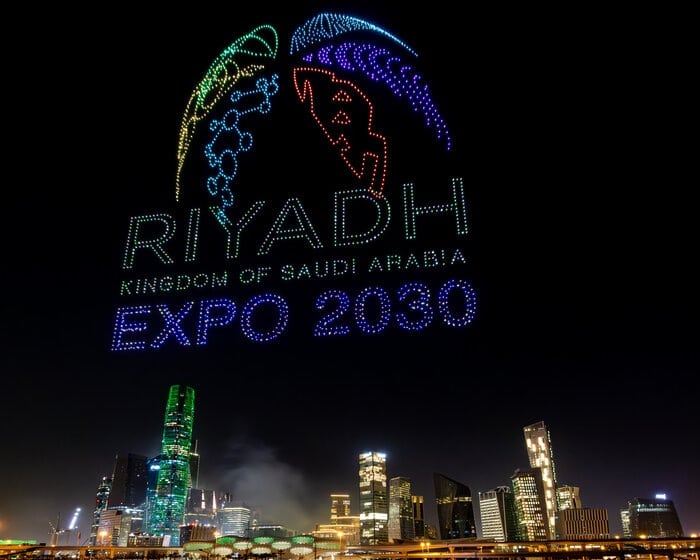 affiche de l'exposition universelle de riyad 2030