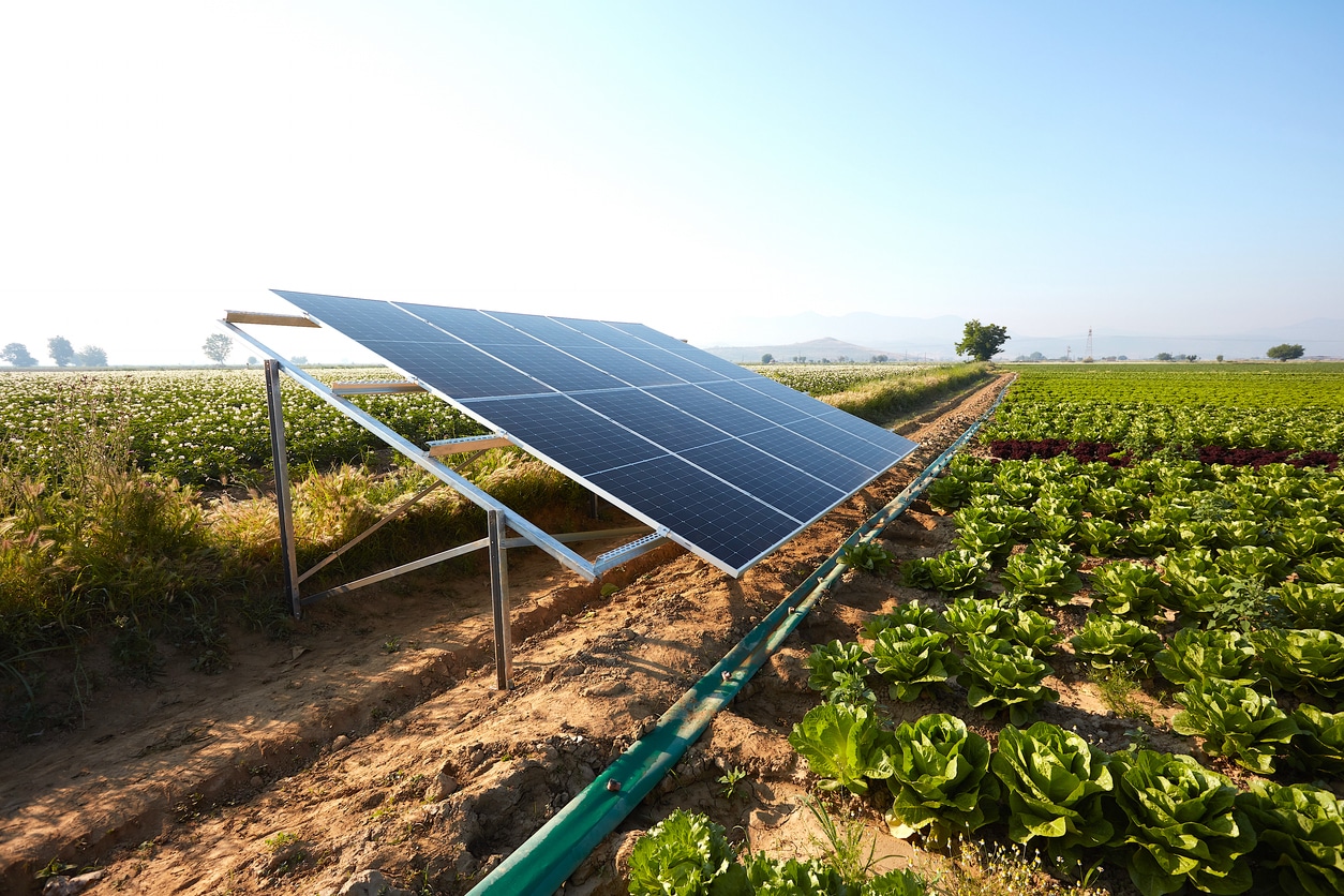 Centrale au sol agricole